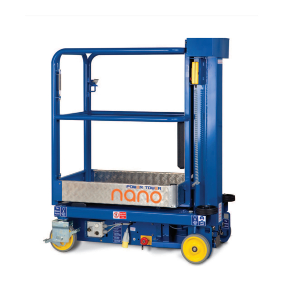 JLG Power Towers Nano Operating And Maintenance Manual