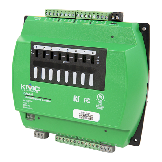 KMC Controls BAC-5900 Series Installation Manual