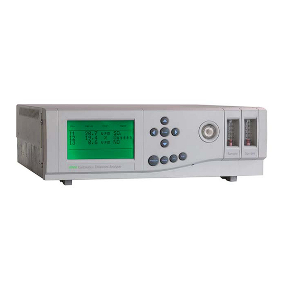 Servomex Xentra 4900 Installation And Operation Manual