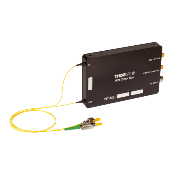 THORLABS INT-MZI Series Operation Manual
