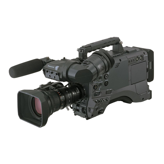 Panasonic HPX500 - Camcorder - 1080i Operating Instructions Manual