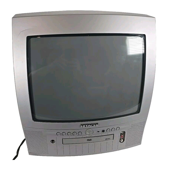 User Manuals: Hitachi C14D24 TV/DVD Combo
