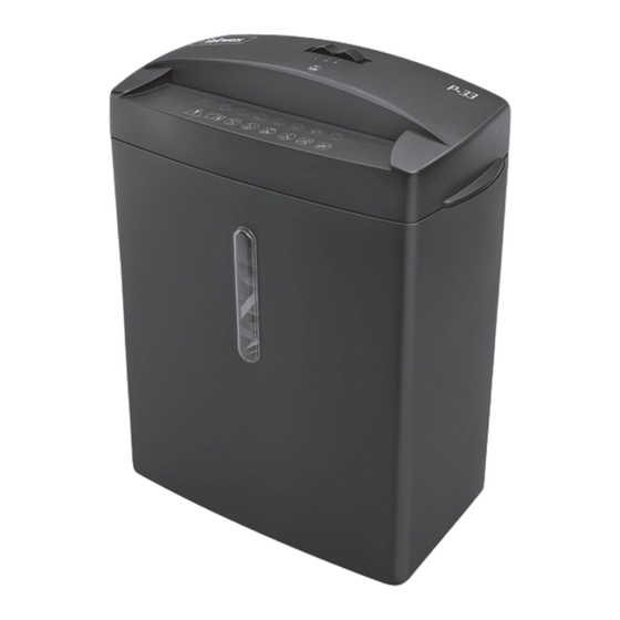 Fellowes POWERSHRED P-33 Manual