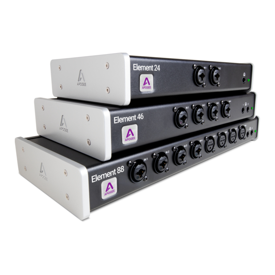 Apogee Element 46 Manuals