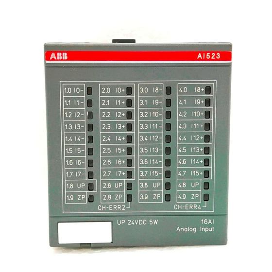 ABB AC500 Series Installation Instructions Manual