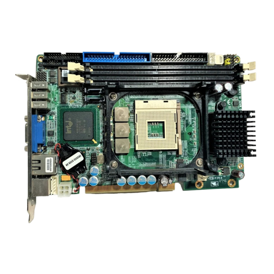 User Manuals: Aaeon HSB-835P Half-Size PCI Motherboard