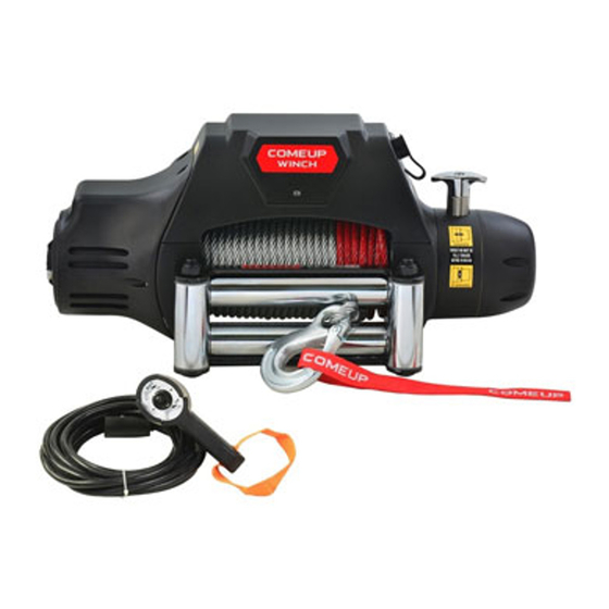 Comeup Winch Seal Gen2 9.5i Quick Start Manual