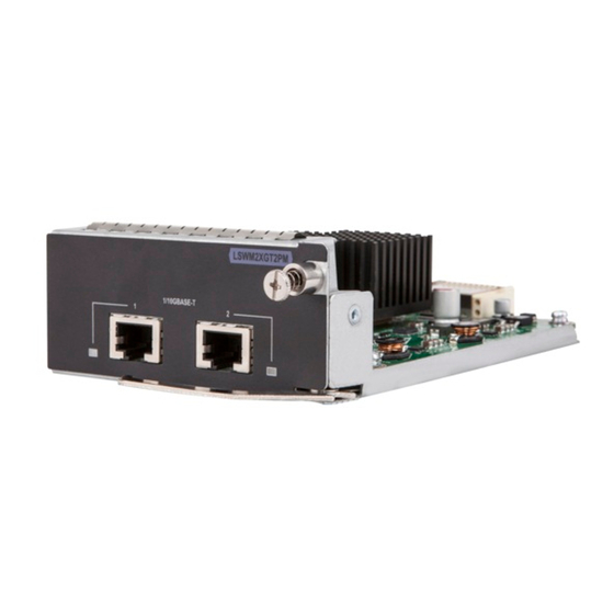HP HPE LSWM2XGT2PM User Manual