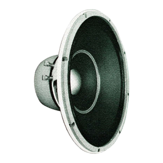 Altec 419-8B LF SPEAKER Manual