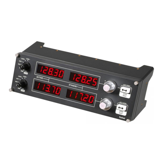 Saitek Pro Flight Radio Panel User Manual