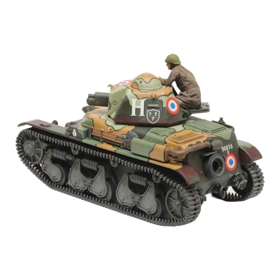 Tamiya FRENCH LIGHT TANK R35 Manual