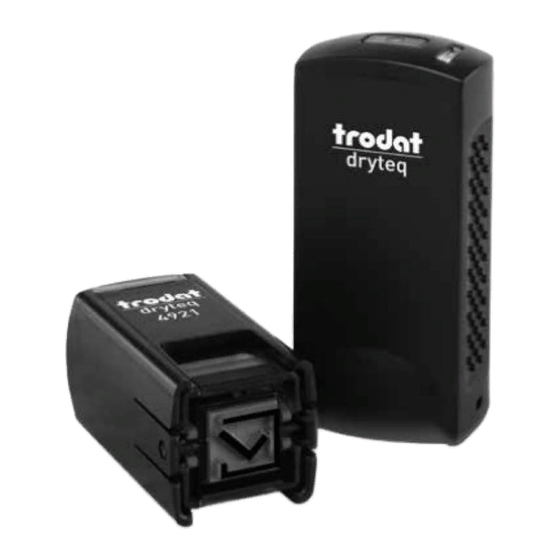 Trodat DRYTEQ SET Operating Manual
