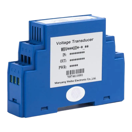 Mianyang Weibo Electronic WB Series User Manual