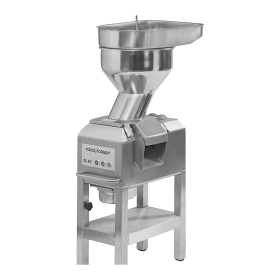 Robot Coupe CL 60 E User Manual