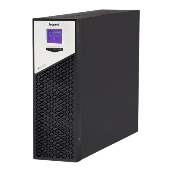 LEGRAND PREMIUS 7.5kVA User Manual