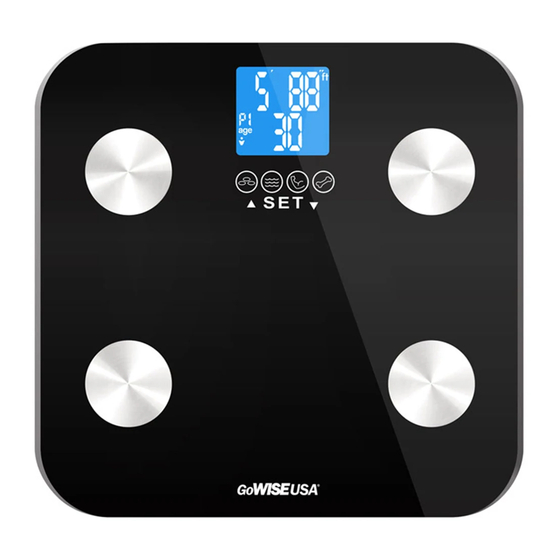 Bveiugn FG-220 Scale for Body Weight Instruction Manual