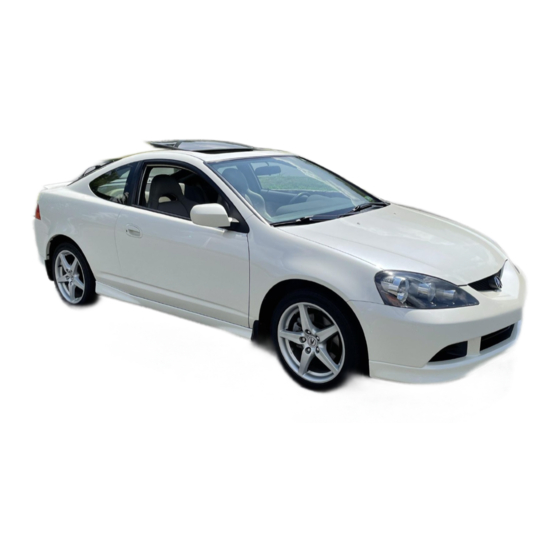 User Manuals: Acura RSX 2006 Used Car