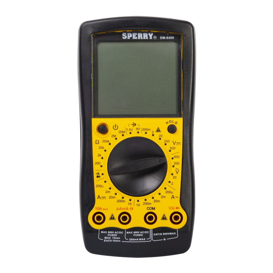 Sperry instruments DM6400 Operating Instructions Manual