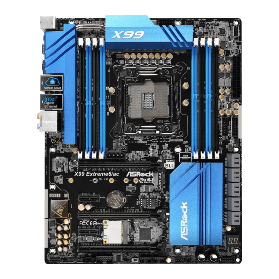 ASROCK X99 Extreme6/ac Manual