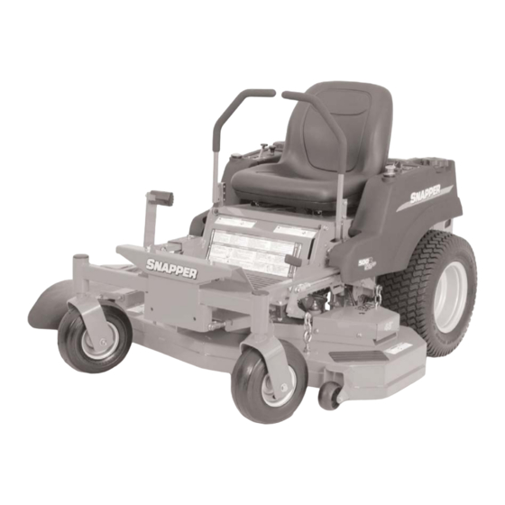 Snapper 500Z Series Safety Instructions & Operator's Manual