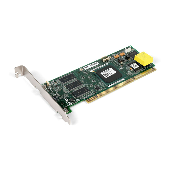 Adaptec 2025ZCR Installation Manual