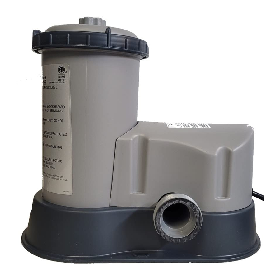 Coleman FlowClear Pool Filter Pump 90401E Manual