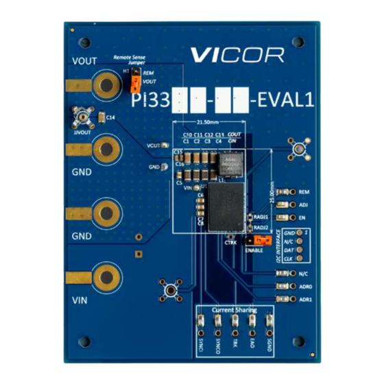 VICOR PI33 EVAL1 Series User Manual