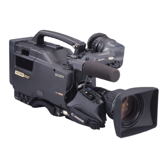 Sony HDW-700A Operation Manual