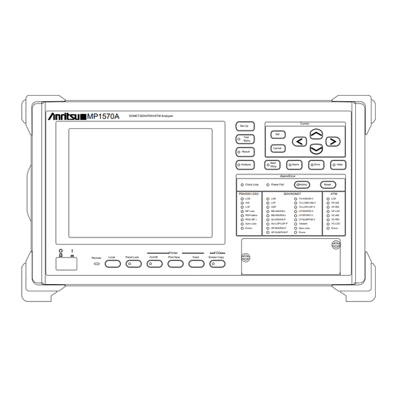 Anritsu MP1570A Operation Manual