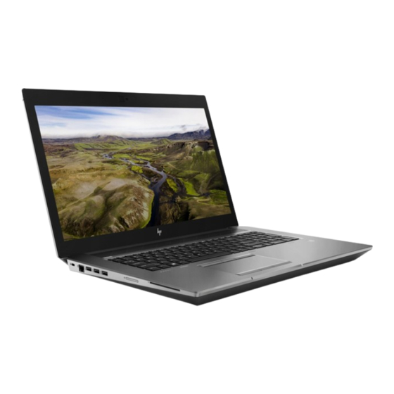 HP ZBook 17 G5 Manuals