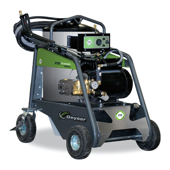 MSG GEYSER G3040EA240 Operator's Manual And Part's Manual
