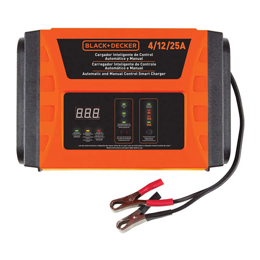BLACK+DECKER BC25EWB 25 Amp High Frequency Battery Charger with Smart  Interface,  price tracker / tracking,  price history charts,   price watches,  price drop alerts