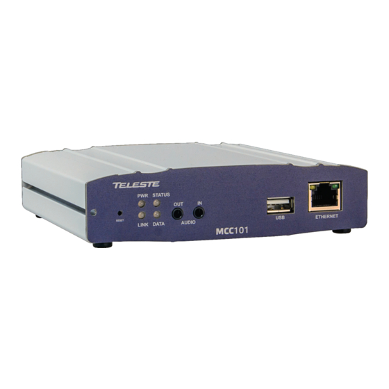 Teleste MCC101 User Manual