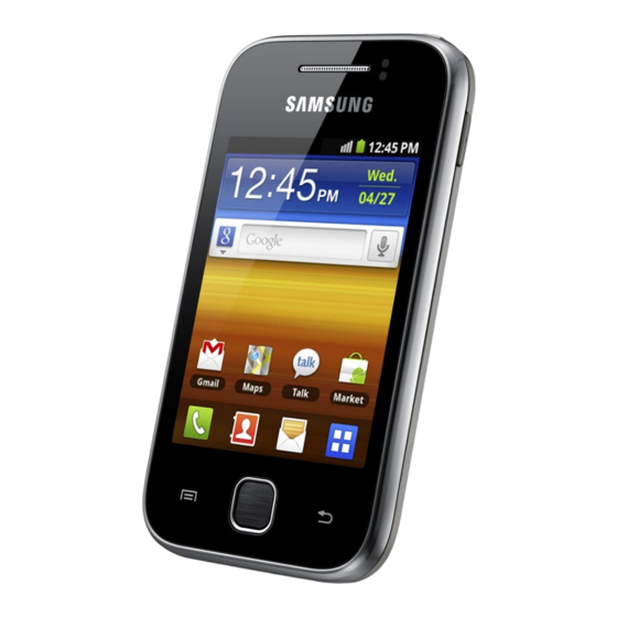 Samsung GALAXY Y Setup Manual