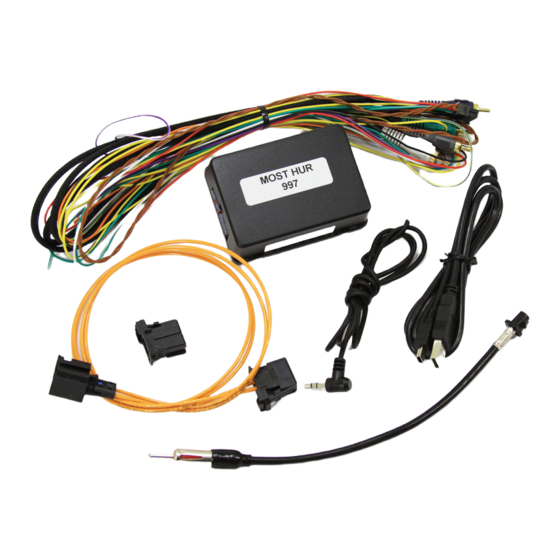 Nav TV MOST-H.U.R. NTV-KIT155 Manual