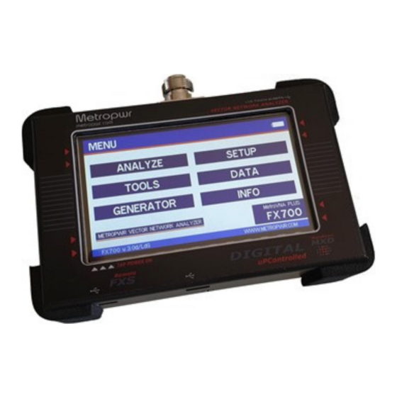 MetroPWR FX700 User Manual