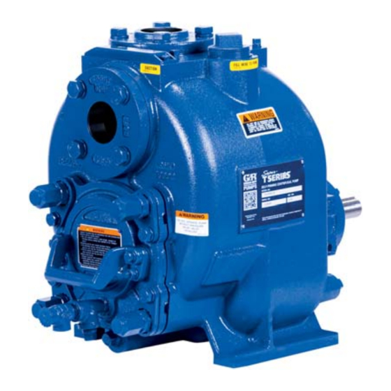 GORMAN-RUPP PUMPS SUPER T2C3SC-B Installation, Operation, And Maintenance Manual With Parts List