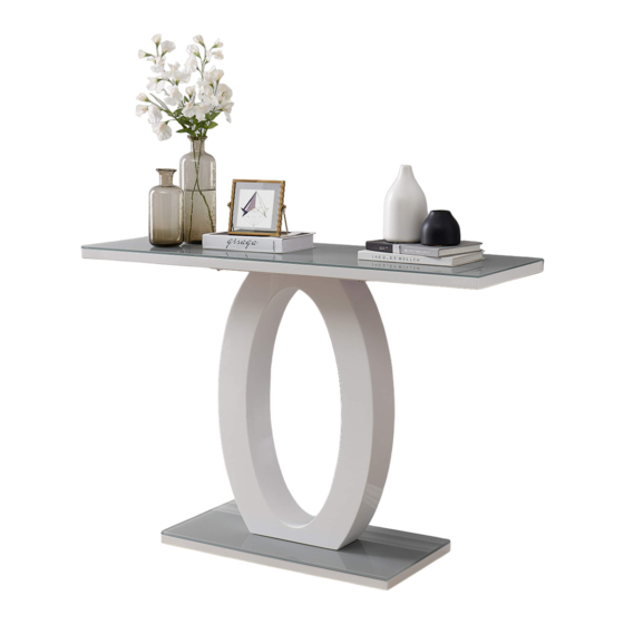 FURNITUREBOX GIOVANI CONSOLE TABLE Assembly Manual
