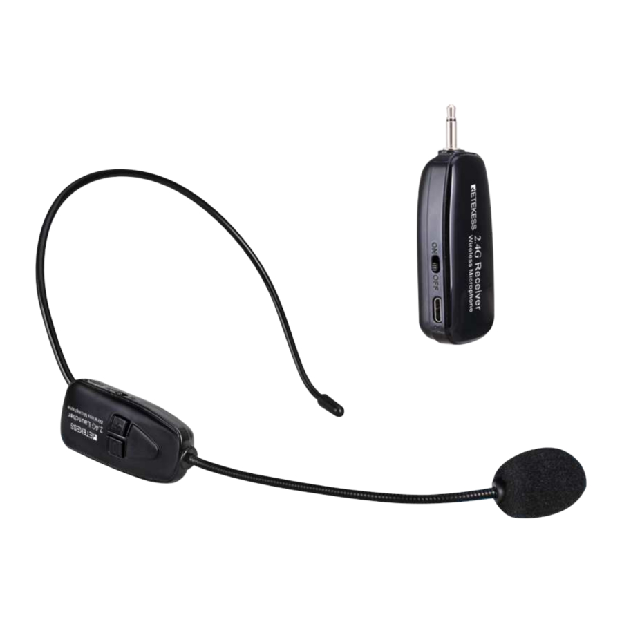 Retekess TT123 - 2.4G Wireless Microphone Manual
