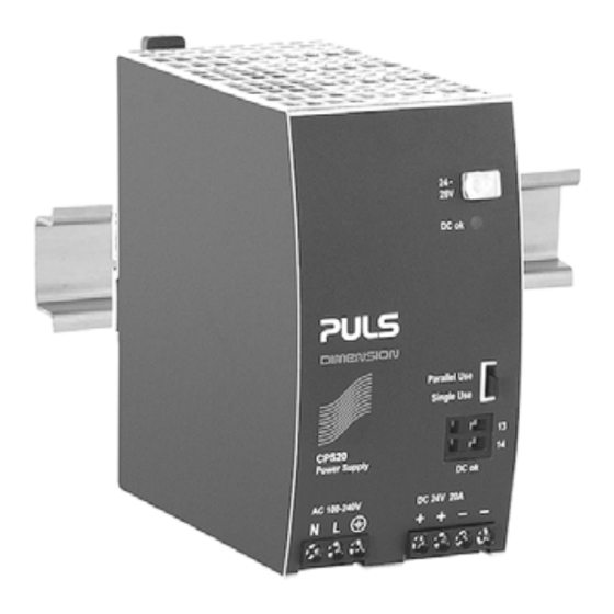 Puls DIMENSION CPS20.241-A1 Manual