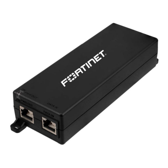 Fortinet GPI-145 Quick Start Manual