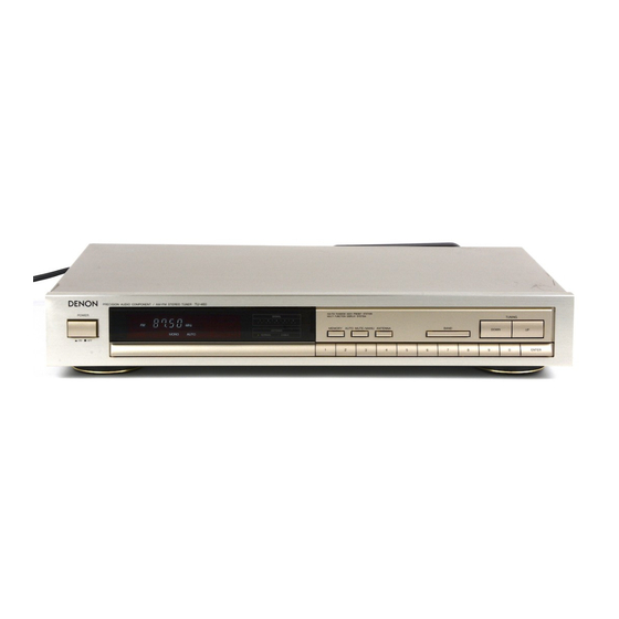 Denon TU-460 Operating Instructions Manual