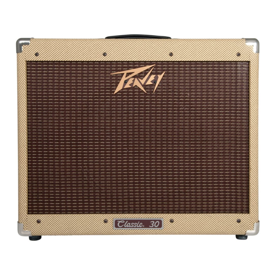 Peavey Classic Series, Classic 30, Delta Blues Manual