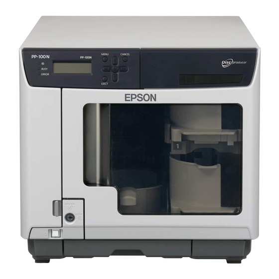 Epson PP-100N - Discproducer - DVD Duplicator x2 User Manual