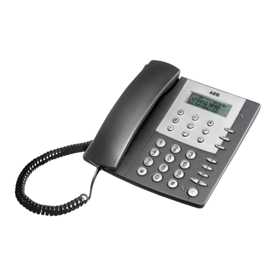 User Manuals: AEG Milano 40 Telephone