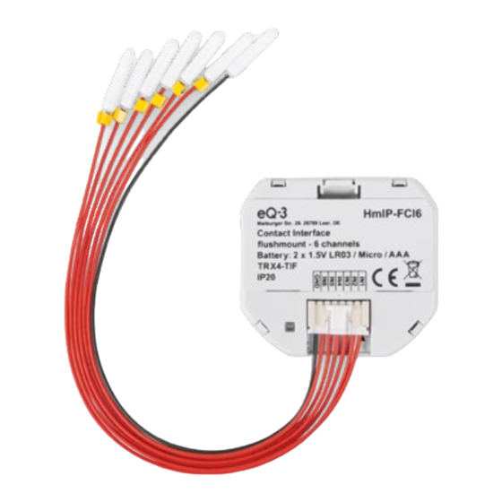 Homematic IP HmIP-FCI6 Installation Instructions And Operating Manual