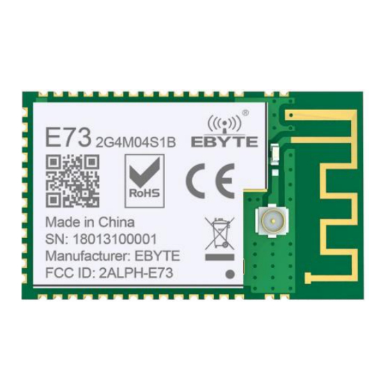 Ebyte E73-2G4M04S1B User Manual