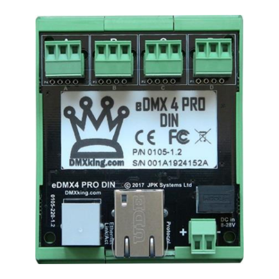 DMXking eDMX4 PRO DIN User Manual