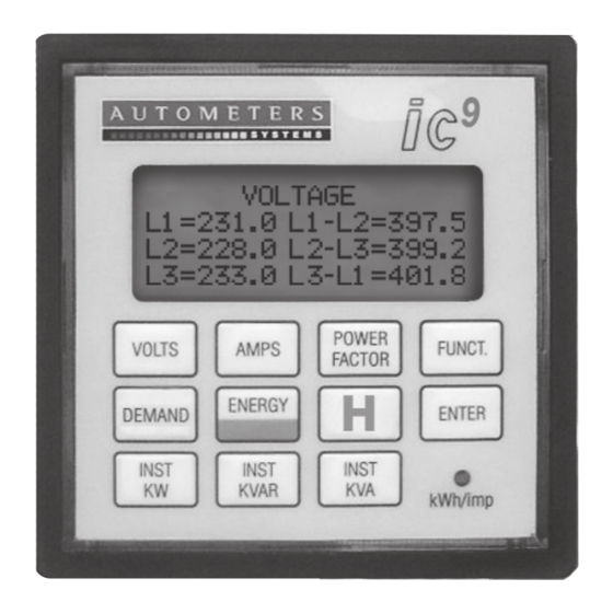Autometers Systems ic9 Installation And Operation Manual
