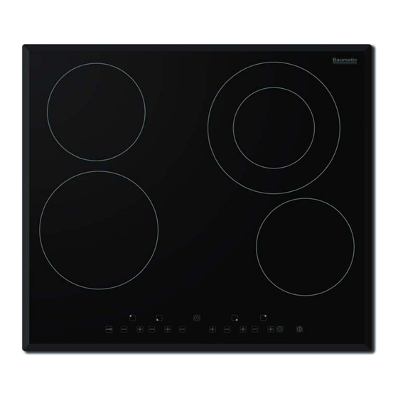 Baumatic BHC606BE Instruction Manual